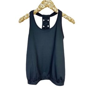 Athleta Xs and Os Black Racerback Tank Top Size XS